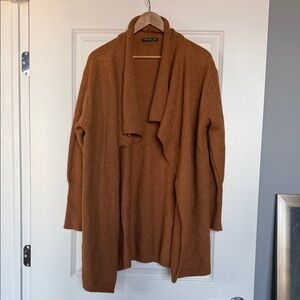 SHEIN Warm Tan Open Front Cardigan